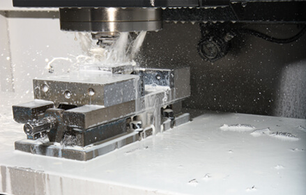 machine image of slideway with liquid dripping down