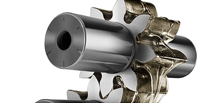 stacked gears with gear oil