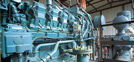 blue gas engine