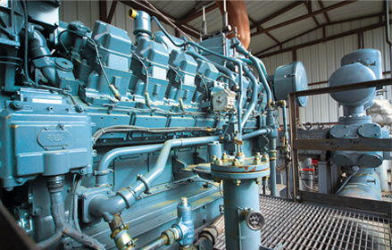 blue gas engine
