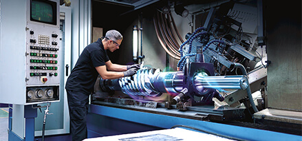 an engineer on a machine shop