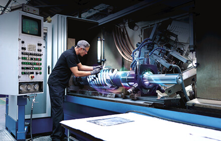 an engineer on a machine shop