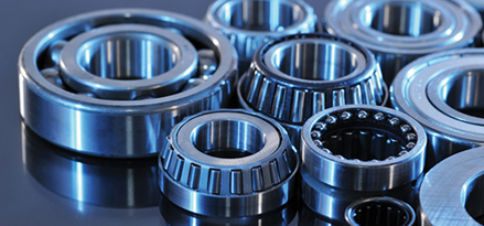 bearings on dark background