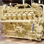 white gas engine in factory