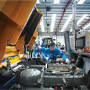 an engineer checking engine equipment