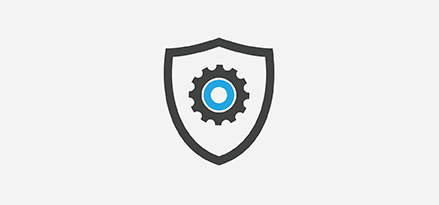 icon of shield with gear