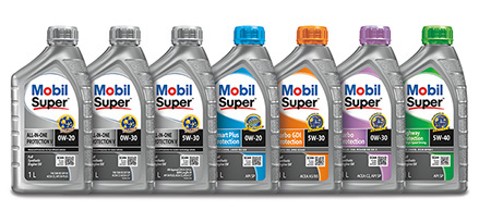 banner of mobil super products