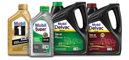 group of mobil 1 and mobil delvac products