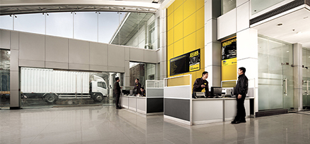 front view of mobil delvac express